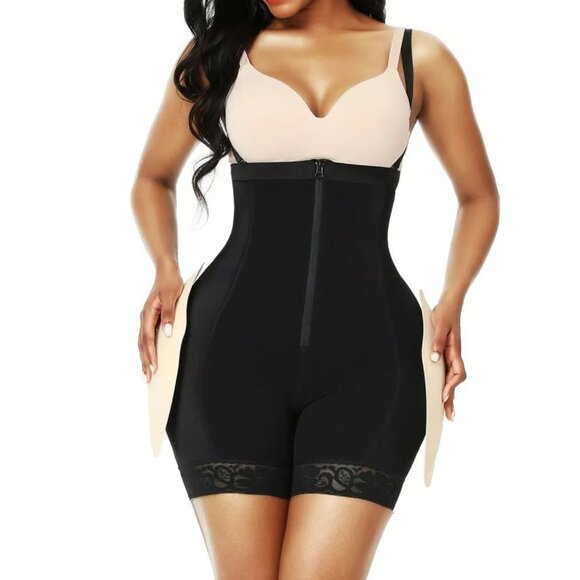 Removable Padded Hips-Butt Lifter Waist Control Body Shaper BBL Fajas Shorts - Picture 2 of 7